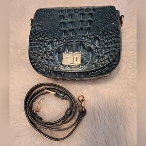 Brahmin Sonny Croco-Embossed Leather Bag